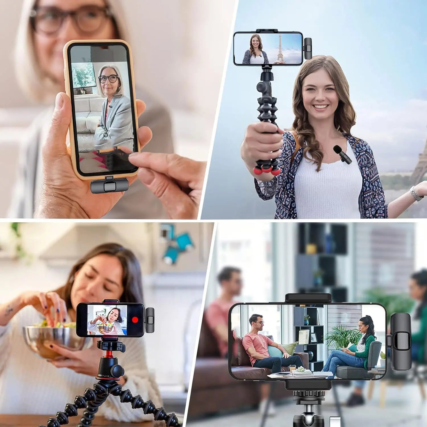 Hitozon Wireless Mini Microphone Portable USB C