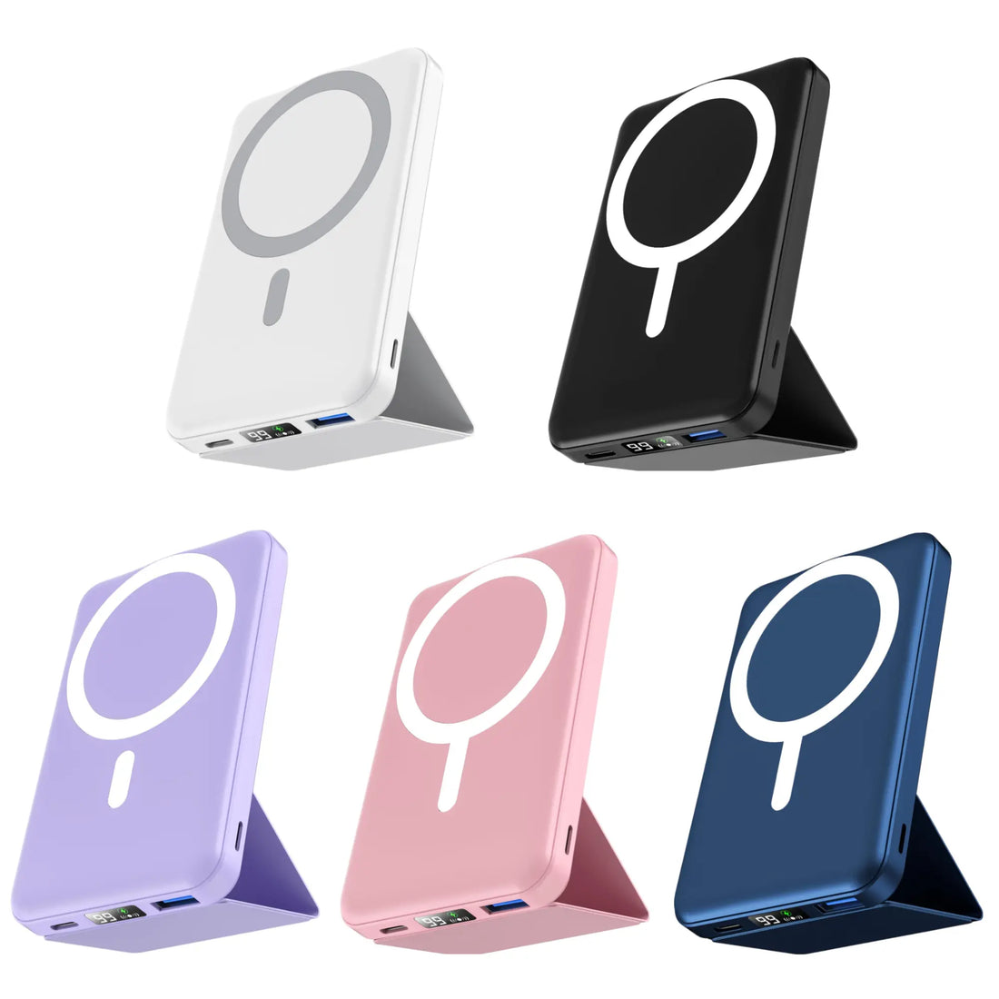 10000Mah Magnetic Wireless Power Bank with LED Display
