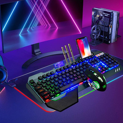 Wireless Gaming Rainbow Nion Keyboard and Mouse