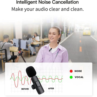 Hitozon Wireless Mini Microphone Portable USB C