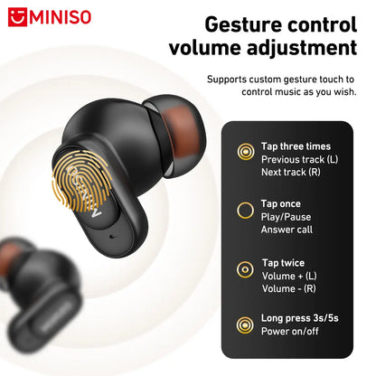 MINISO MS105 Wireless Earbuds Bluetooth 6.0 Earphones