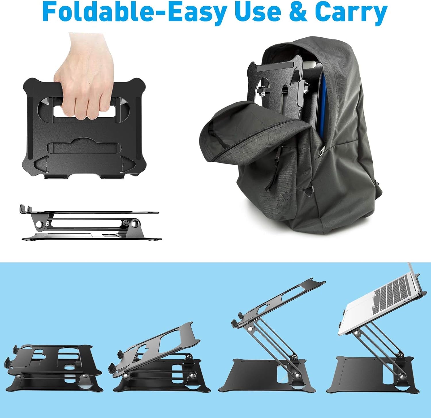 Adjustable Laptop Stand for Desk Efficiency