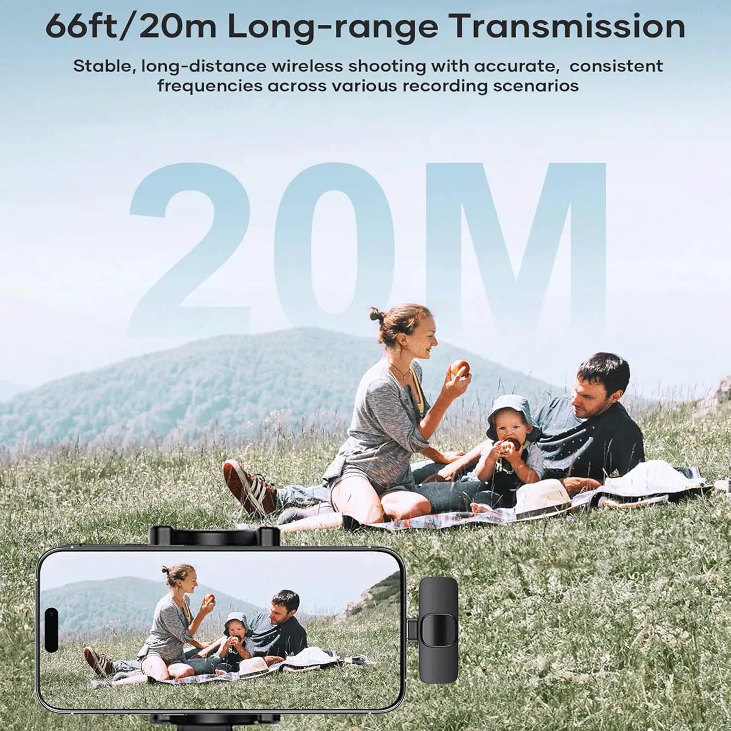 Hitozon Wireless Mini Microphone Portable USB C