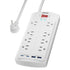 Surge Protector Power Strip with 8 Outlets 2 USB-C 20W