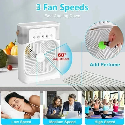 Fan - 3 in 1 Portable Desktop Mini Air Conditioner