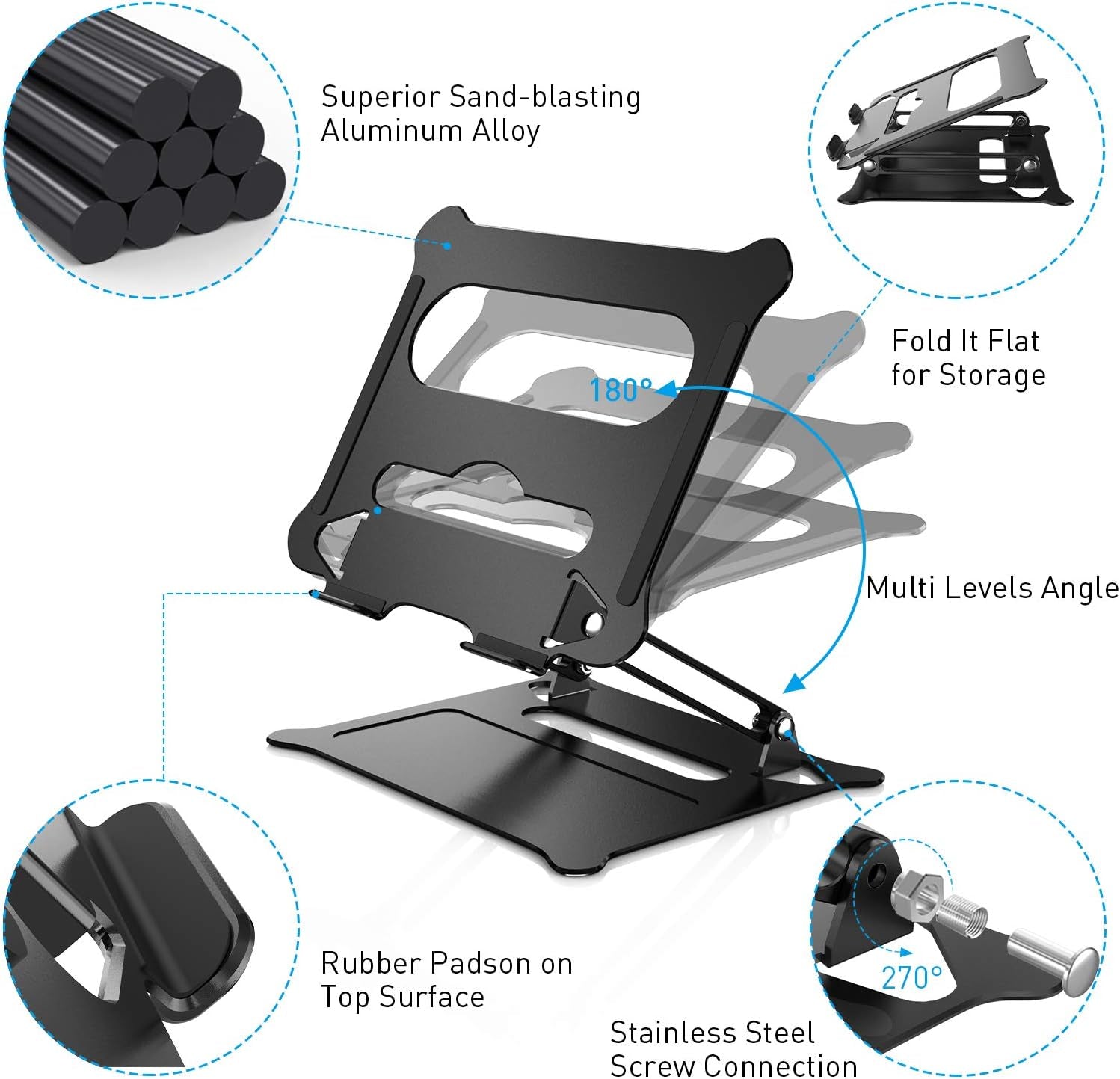 Adjustable Laptop Stand for Desk Efficiency
