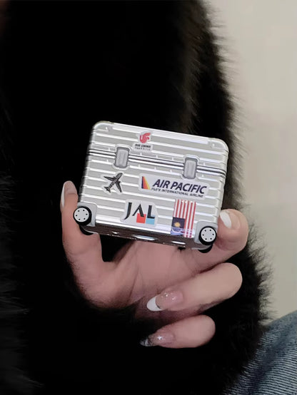Silver Luggage AirPod Case