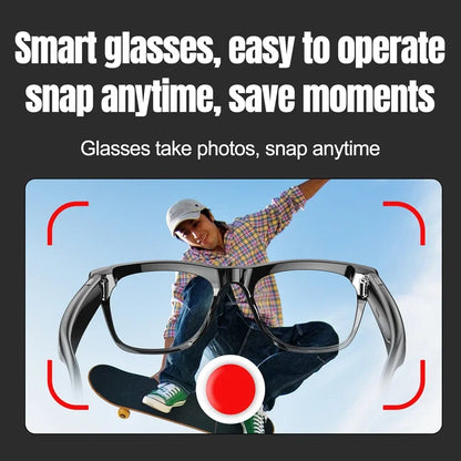 AI Smart Bluetooth Glasses with 1080 HD Camera
