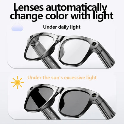 AI Smart Bluetooth Glasses with 1080 HD Camera