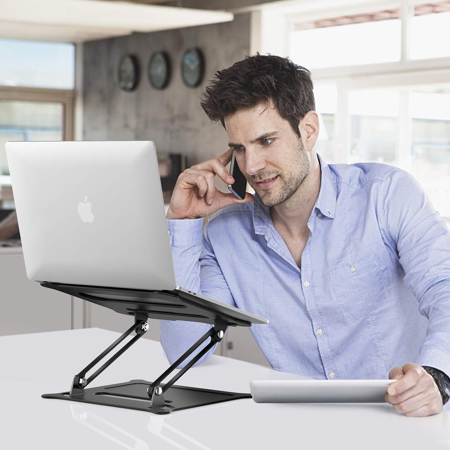 Adjustable Laptop Stand for Desk Efficiency