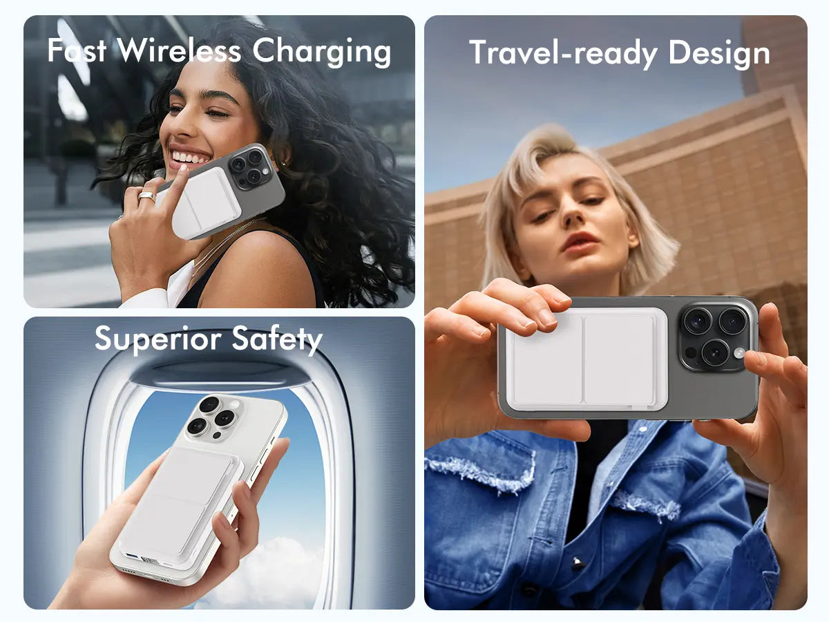 10000Mah Magnetic Wireless Power Bank with LED Display