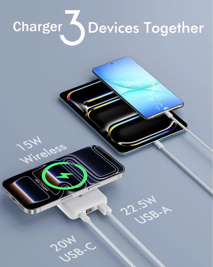 10000Mah Magnetic Wireless Power Bank with LED Display