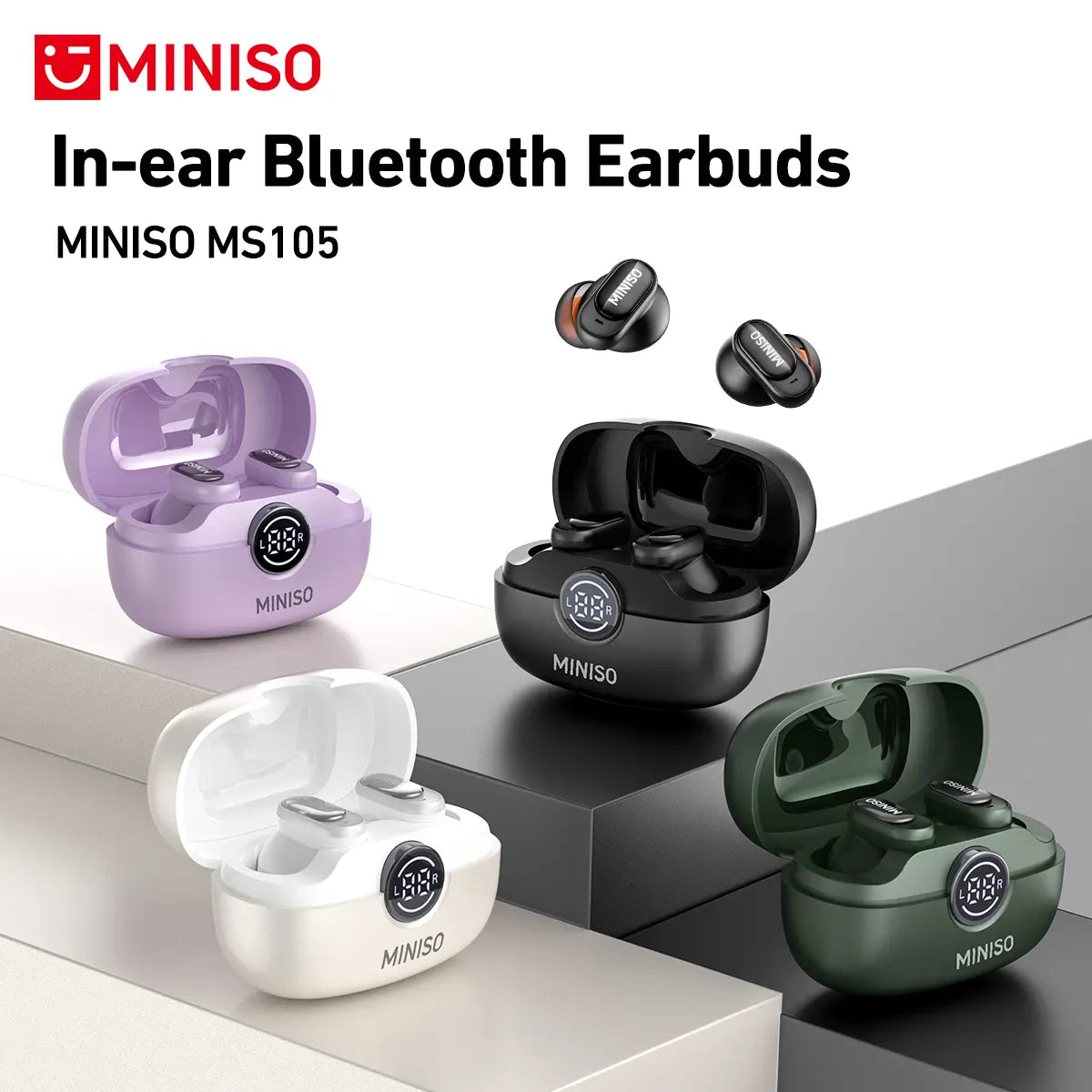MINISO MS105 Wireless Earbuds Bluetooth 6.0 Earphones