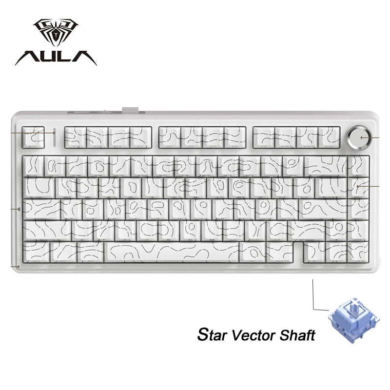 F75 Wireless Gaming Mechanical Keyboard RGB Light Customized 