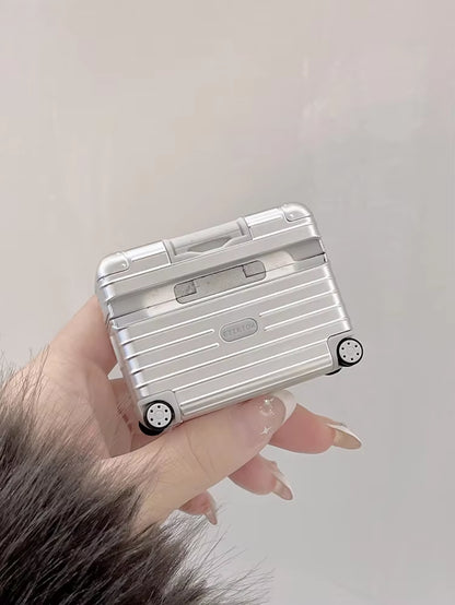 Silver Luggage AirPod Case